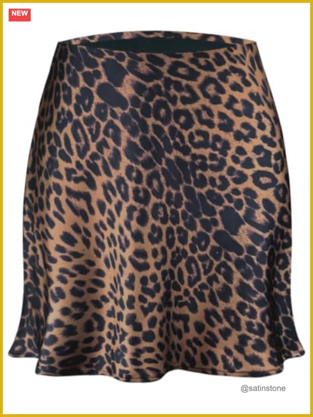 Satin Mini Skirt High Waist A-Line Silk Short Skirt Women's